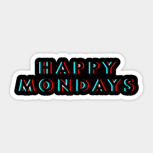 Happy Mondays - Horizon Glitch Sticker